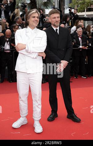 Cannes, France. 19th mai 2023. Orelsan et Matthieu le Carpentier aka Skread assistent à l'Indiana Jones et au défilé du destin lors du festival annuel de Cannes 76th au Palais des Festivals sur 18 mai 2023 à Cannes, France. Photo de David Niviere/ABACAPRESS.COM crédit: Abaca Press/Alay Live News Banque D'Images