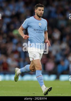 Etihad Stadium, Manchester, Royaume-Uni. 17th mai 2023. Champions League football, demi-finale deuxième jambe, Manchester City versus Real Madrid ; Ruben Dias de Manchester City crédit : action plus Sports/Alay Live News Banque D'Images