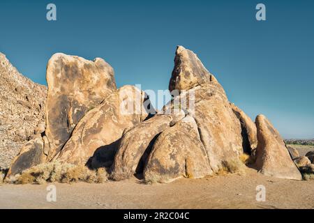 Formations rocheuses à Alabama Hills Californie, États-Unis Banque D'Images
