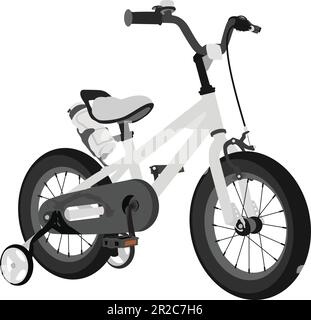 Illustration de vélo en noir et blanc pour enfants. Illustration de Vecteur