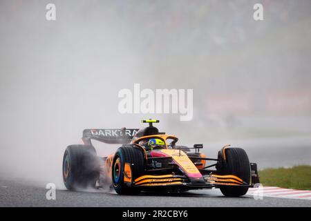 SUZUKA, JAPON, circuit de Suzuka, 9. Octobre : Lando Norris (GBR) de l'écurie McLaren pendant le Grand Prix de Formule 1 japonais. Banque D'Images