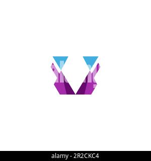 Logo lettre V. V vecteur de logo moderne Illustration de Vecteur
