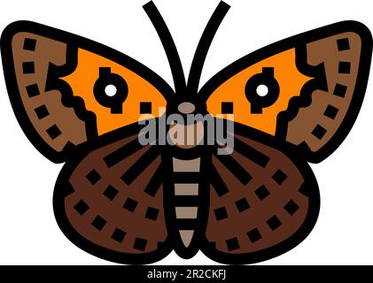 mormon metamarque insecte couleur icône vecteur illustration Illustration de Vecteur