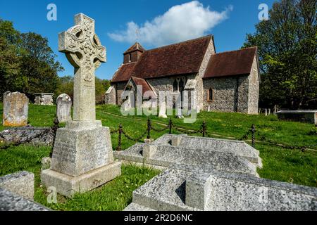 Doyen de l'est, 16 mai 2023 : Sainte Marie l'église vierge de Friston Banque D'Images