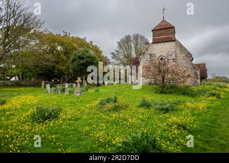 Doyen de l'est, 12 mai 2023 : église Sainte Marie la Vierge, Friston Banque D'Images