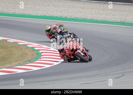 MONTMELLO, ESPAGNE-4 JUIN 2021: Francesco Bagnaia (Pecco) sur son #63 Ducati Desmosedici GP (Ducati Lenovo Team), Championnat du monde MotoGP 2021 Banque D'Images