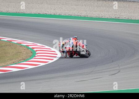 MONTMELLO, ESPAGNE-4 JUIN 2021: Jorge Martin (Martinateur) sur son #89 Ducati Desmosedici GP 2020 (Team: PRAMAC Racing), Championnat du monde MotoGP 2021 Banque D'Images