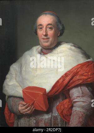 Portrait du Cardinal Zelada Date: 1773 artiste: Anton Raphael Mengs Allemand, 1728–1779 Banque D'Images