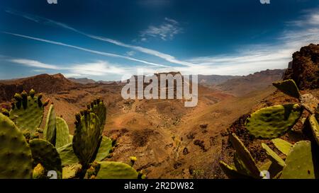 Mirador Astronómico de la Degollada de las Yeguas,Gran Canary Banque D'Images