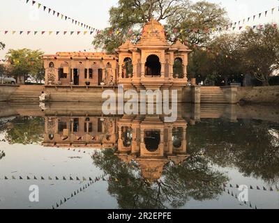 2018, Vrindakund, Vrindavan, Uttar Pradesh, Inde, Temple à Vrindakund dédié à la déité Vrinda devi Banque D'Images