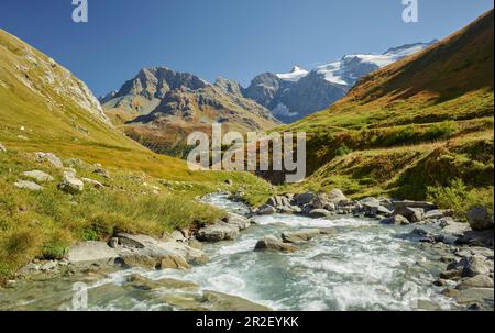 Près De Bonneval-Sur-Arc, Parc National De La Vanoise, Savoie, France Banque D'Images