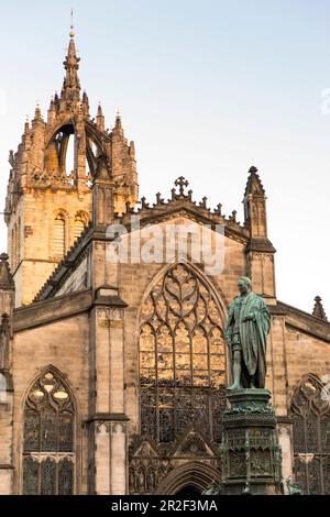 Monument à Walter Scott en face de St. Cathédrale de Giles, Royal Mile, site classé au patrimoine mondial de l'UNESCO, Édimbourg, Édimbourg, Écosse, Grande-Bretagne, Unissez-vous Banque D'Images