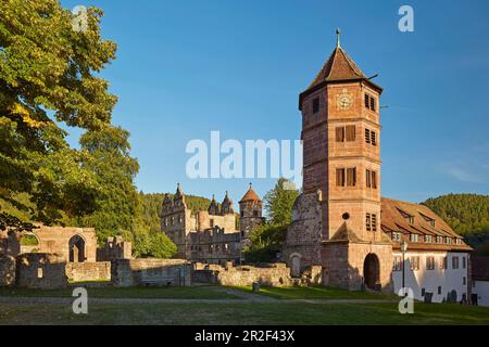 Ancien monastère bénédictin de Saint Pierre et Paul, tour de la porte, ruine du château, style Renaissance, monastère Hirsau, Hirsau, Calw, Forêt Noire du Nord, Banque D'Images