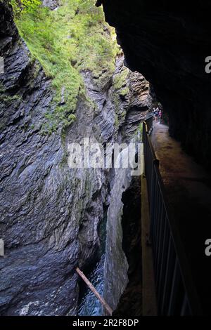 Gorge de Hinterrhein sur la via Mala, Grisons Banque D'Images