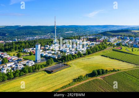 Vue aérienne du Petrisberg, Trèves, Mosel, Rhénanie-Palatinat, Allemagne Banque D'Images