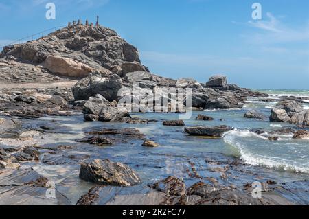 Roche amphibolique, point de Diaz, Luederitz, Namibie Banque D'Images