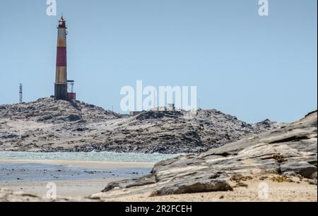 Phare de Diaz point, Luederitz, Namibie Banque D'Images