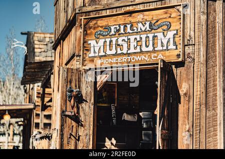 Film Museum, Mane Street à Pioneertown, Joshua Tree National Park, Californie, États-Unis, Amérique du Nord Banque D'Images