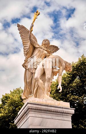 Sculpture sur le Schlossbrücke, Unter den Linden, Berlin, Allemagne Banque D'Images