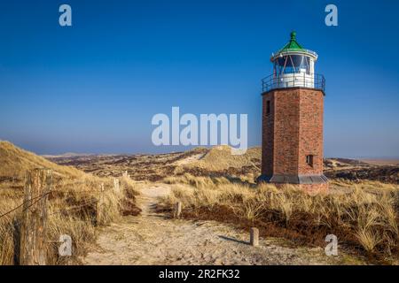 Phare de Rotes Kliff à Kampen, Sylt, Schleswig-Holstein, Allemagne Banque D'Images