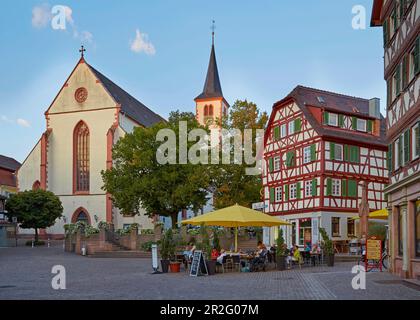 Maisons à colombages dans la vieille ville de Mosbach, Bade-Wurtemberg, Allemagne, Europe Banque D'Images