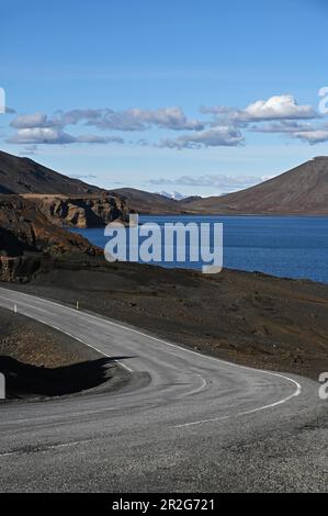 Route 42 sur la péninsule de Reykjanes, Islande Banque D'Images