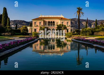 Villa Ephrussi de Rothschild, Saint-Jean-Cap-Ferrat, Côte d'Azur, France Banque D'Images