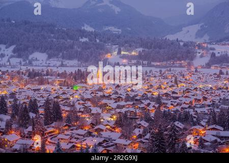 Oberstdorf, Oberallgäu, Allgäu Alpes, Allgäu, Bavière, Allemagne, Europe Banque D'Images