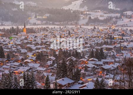 Oberstdorf, Oberallgäu, Allgäu Alpes, Allgäu, Bavière, Allemagne, Europe Banque D'Images