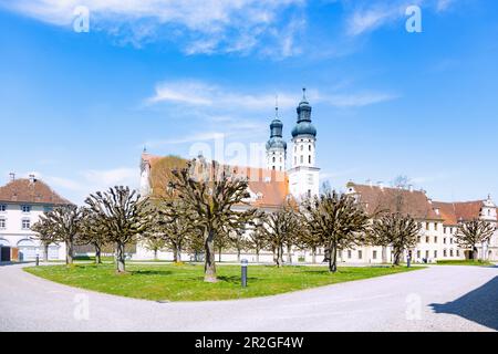 Monastère d'Obermarchtal ; complexe du monastère, Minster of St. Pierre et Paul, dans le Jura souabe, Bade-Wurtemberg, Allemagne Banque D'Images