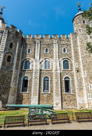 La Tour de Londres White Tower à Londres Banque D'Images