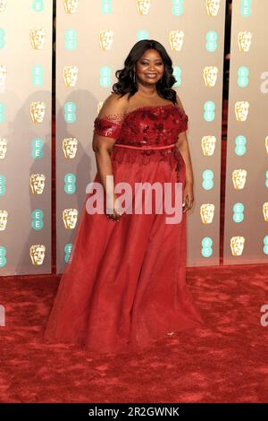 Octavia Spencer assiste aux EE British Academy film Awards 2019 au Royal Albert Hall de Londres. Banque D'Images