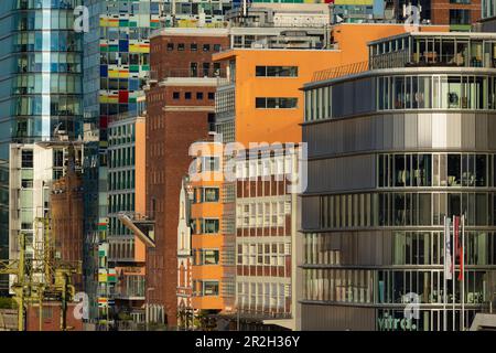 Medienhafen, Düsseldorf, Rhénanie-du-Nord-Westphalie, Allemagne, Europe Banque D'Images