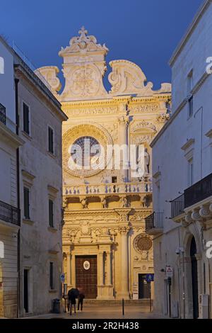 Basilique de Santa Croce, Lecce, Salento, Puglia, Italie Banque D'Images