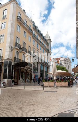 Rua Garrett, Chiado, Lisbonne, Portugal Banque D'Images