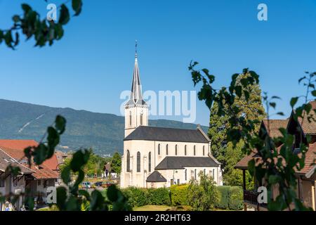 Vue sur l'église d'Annecy, haute-Savoie, Auvergne-Rhône-Alpes, France Banque D'Images