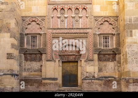 Porte de la Mezquita - Catedral de Córdoba à Cordoue, Andalousie, Espagne Banque D'Images