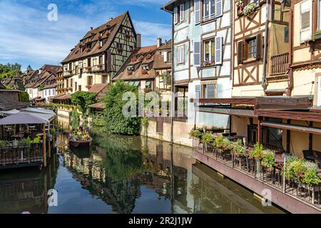 Petite Venise sur la rue de Turenne à Colmar, Alsace, France Banque D'Images