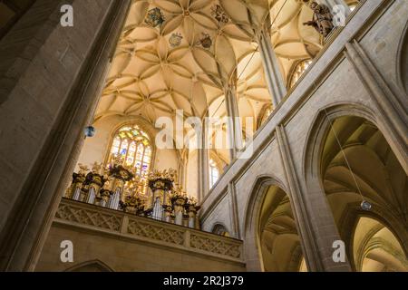 Intérieur de St. Cathédrale de Barbara, site classé au patrimoine mondial de l'UNESCO, Kutna Hora, République tchèque (Tchéquie), Europe Banque D'Images