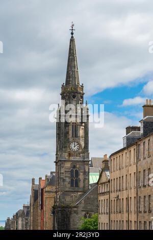 Tour de l'église paroissiale de Tron Kirk, site classé au patrimoine mondial de l'UNESCO, Royal Mile, vieille ville, Édimbourg, Lothian, Écosse, Royaume-Uni, Europe Banque D'Images