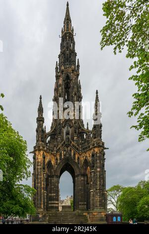 Scott Monument, Princes Street Gardens Édimbourg, Écosse, Royaume-Uni, Europe Banque D'Images