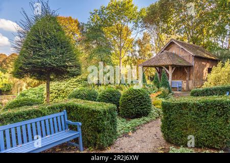 Les Jardins de pays d'Auge, Cambremer, Calvados, Normandie, France Banque D'Images