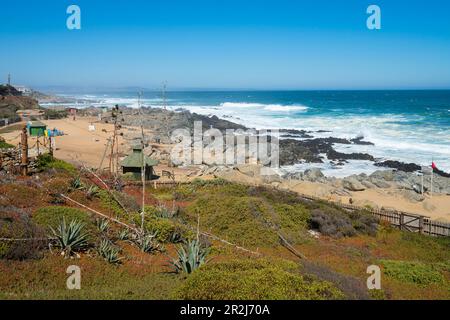 Maison de plage et jardin Pablo Neruda, Musée Pablo Neruda, Isla Negra, Chili, Amérique du Sud Banque D'Images