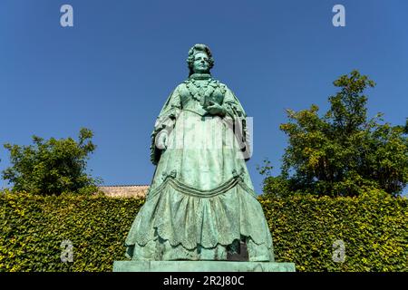 La statue de la reine Caroline Amalie de Vilhelm Bissen dans les Kongens a des jardins de palais à Copenhague, Danemark, Europe Banque D'Images