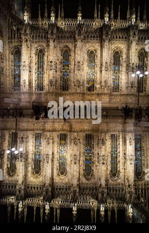 L'une des plus grandes cathédrales du monde, le Duomo di Milano. Banque D'Images