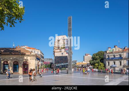 Place de la Comédie avec centre commercial Polygone, Montpellier, Hérault, Languedoc-Roussillon, Occitanie, Languedoc-Roussillon-midi-Pyrénées, France Banque D'Images