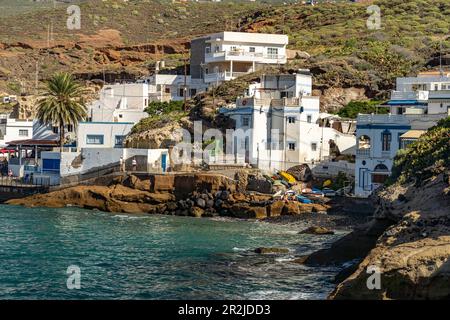 Le village de pêcheurs d'El Puertito, Tenerife, Iles Canaries, Espagne Banque D'Images