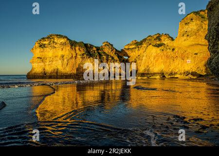 Praia dos três Irmaos, Alvor, Algarve, Portugal Banque D'Images