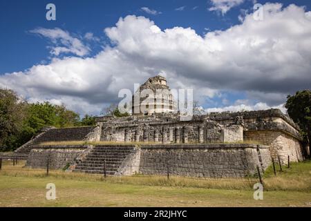Observatoire El Caracol au site archéologique de Chichen Itza Maya, Chichen Itza, Yucatán, Mexique, Caraïbes Banque D'Images