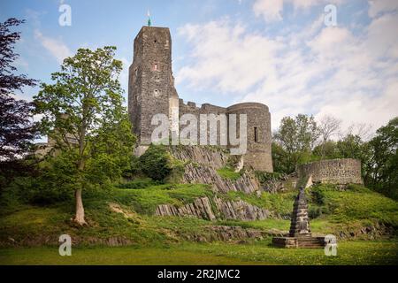 Château de Stolpen, petite ville de Saxe, région des montagnes de la Suisse saxonne-est de l'Ore, Saxe, Allemagne, Europe Banque D'Images